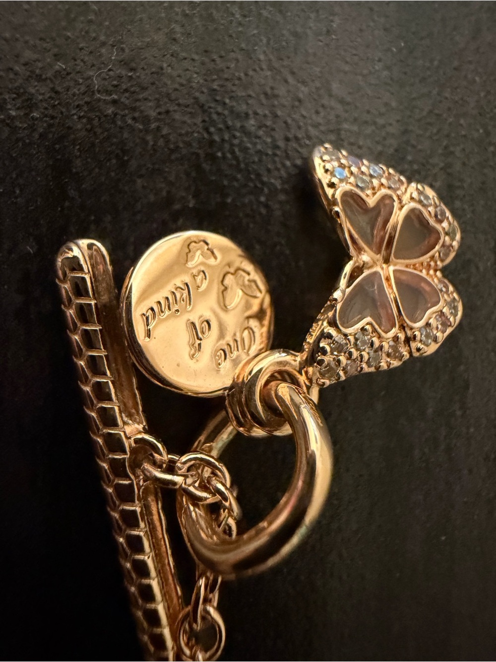 Pandora rose gold charm bracelet - Picture 7 of 9